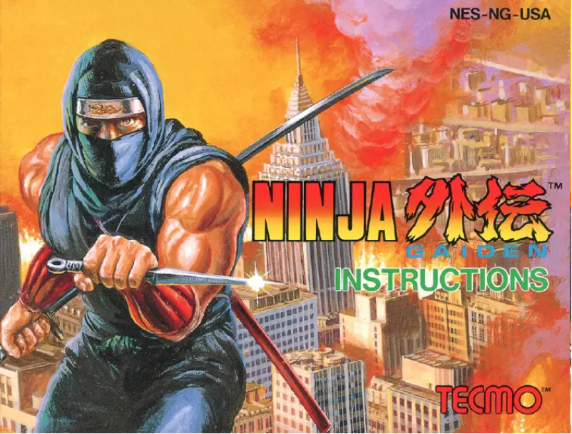 Page 1 de la notice Manuel utilisateur Nintendo Ninja Gaiden (NES)