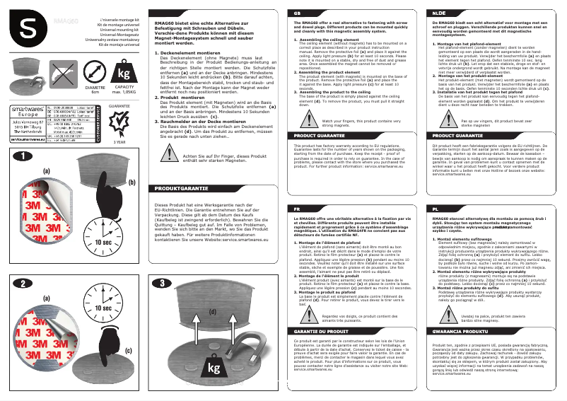 Page n°1 - Manuel utilisateur Smartwares 10.100.55
