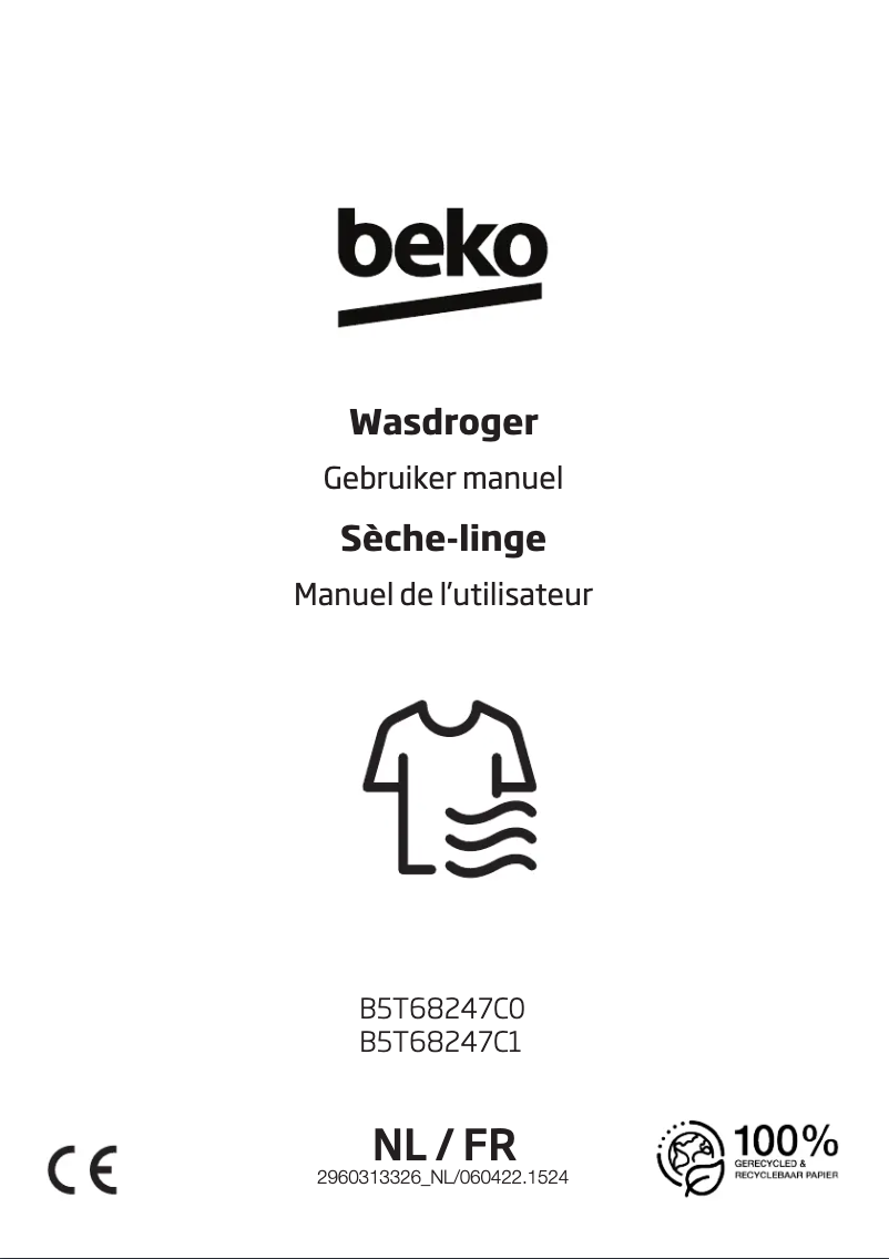 Page n°1 - Manuel utilisateur Beko B5T68247C0