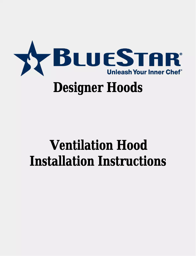 Page n°1 - Guide d'installation BlueStar BS-HAMP36SS