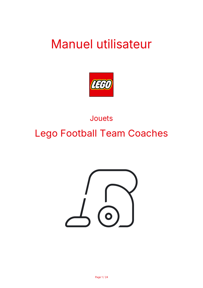 Image de la première page du manuel de l'appareil Football Team Coaches