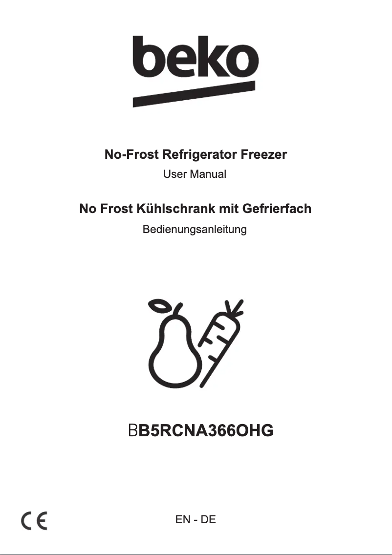 Image de la première page du manuel de l'appareil B5RCNA366OHG