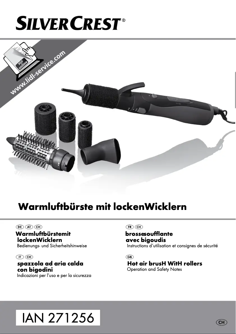 Page 1 de la notice Manuel utilisateur SilverCrest IAN 271256