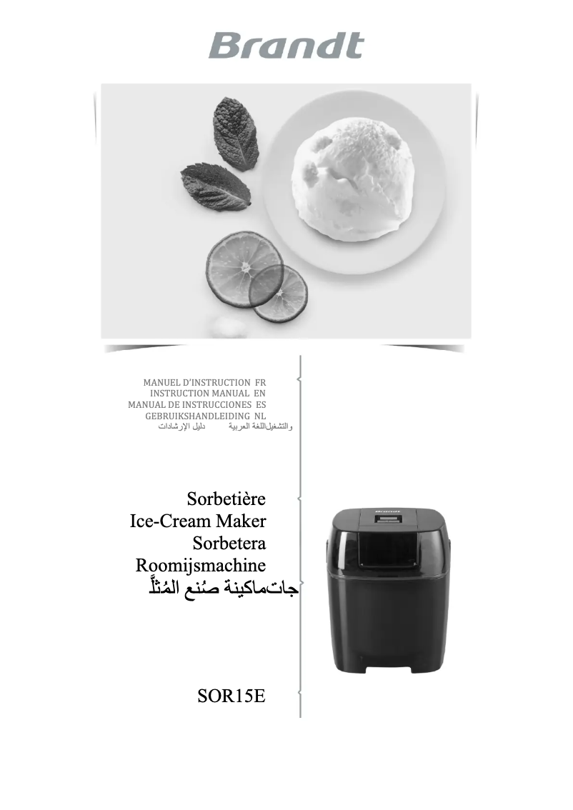 Image de la première page du manuel de l'appareil SOR15EP