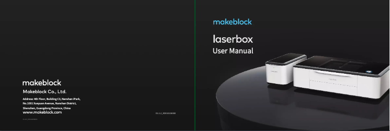 Page n°1 - Manuel utilisateur Makeblock Laserbox Pro