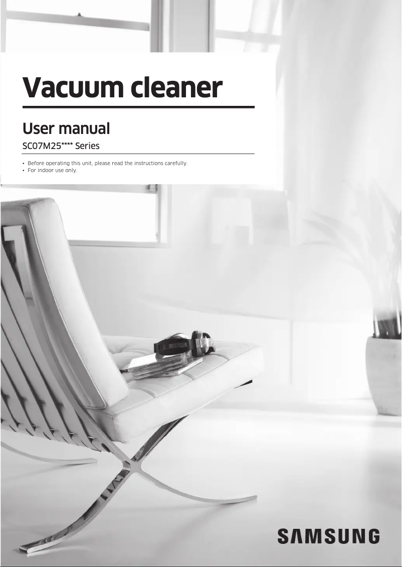 Page n°1 - Manuel utilisateur Samsung SC07M25M9WD