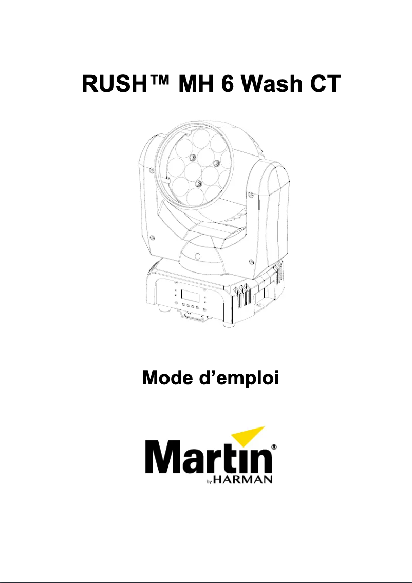 Image de la première page du manuel de l'appareil RUSH MH 6 Wash CT