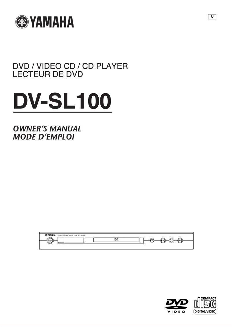 Image de la première page du manuel de l'appareil DV-SL100