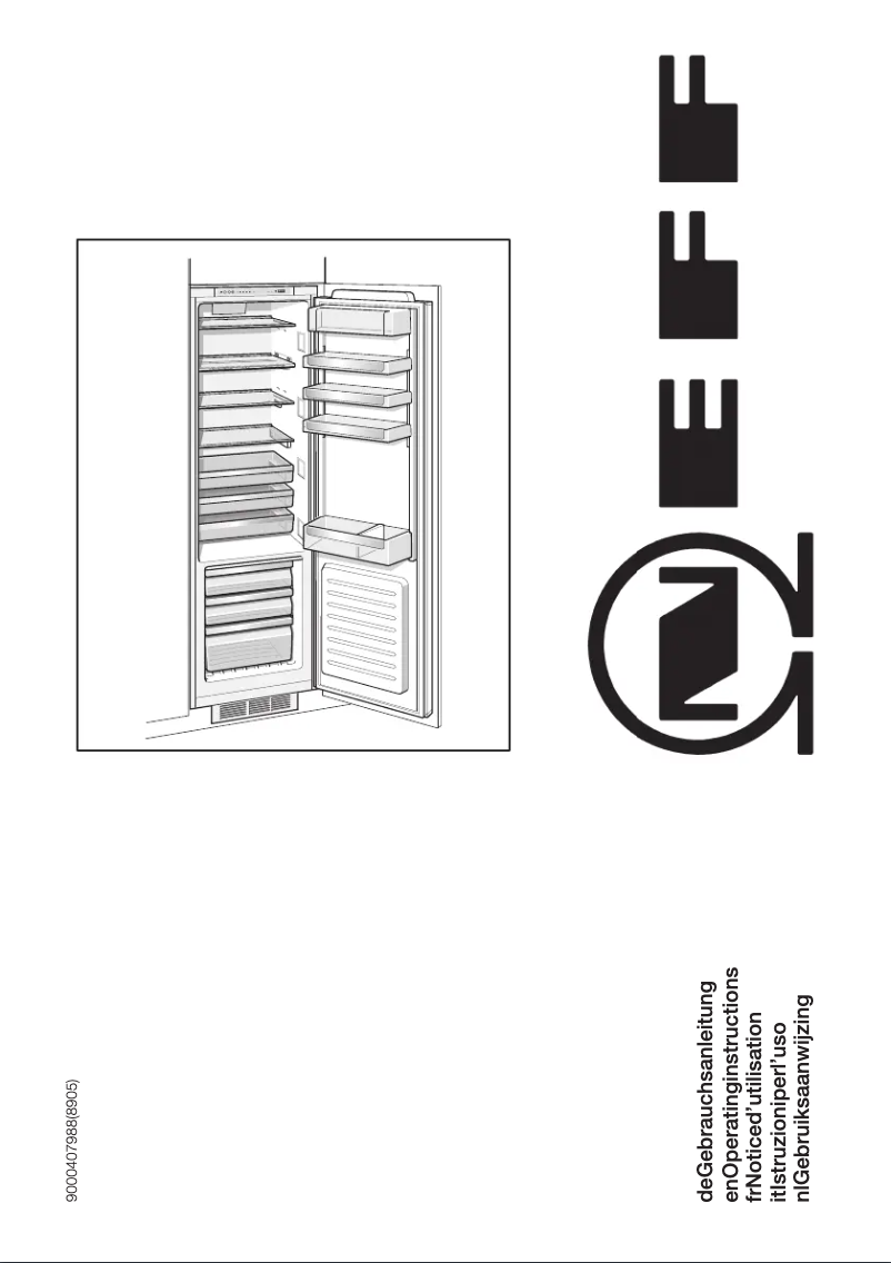 Page n°1 - Manuel utilisateur Neff K 8315 XO
