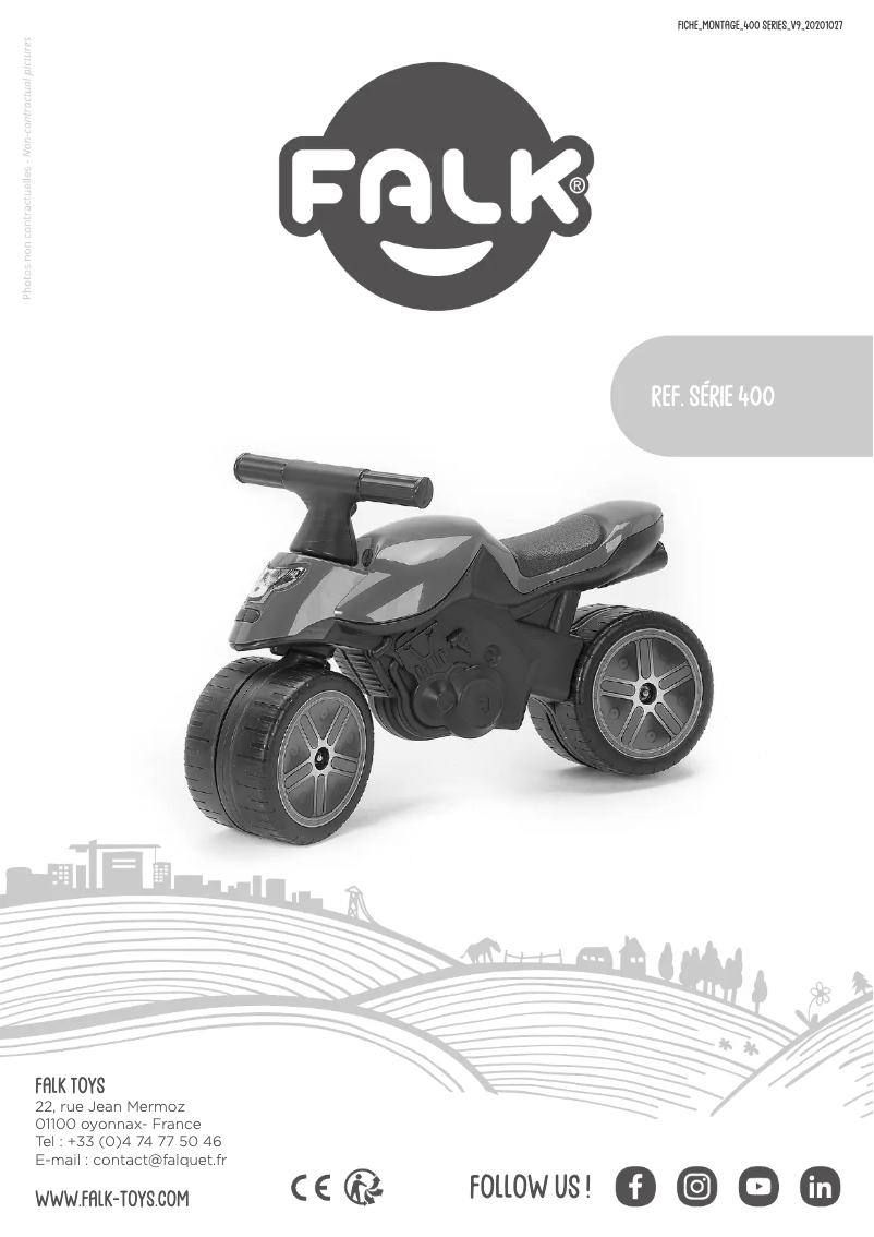 Page 1 de la notice Manuel utilisateur Falk 808-012