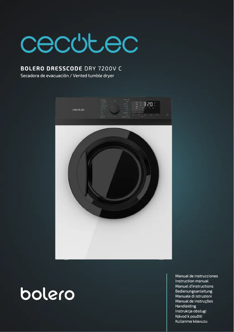 Imagen de la primera página del manual del dispositivo Bolero DressCode Dry 7200V C
