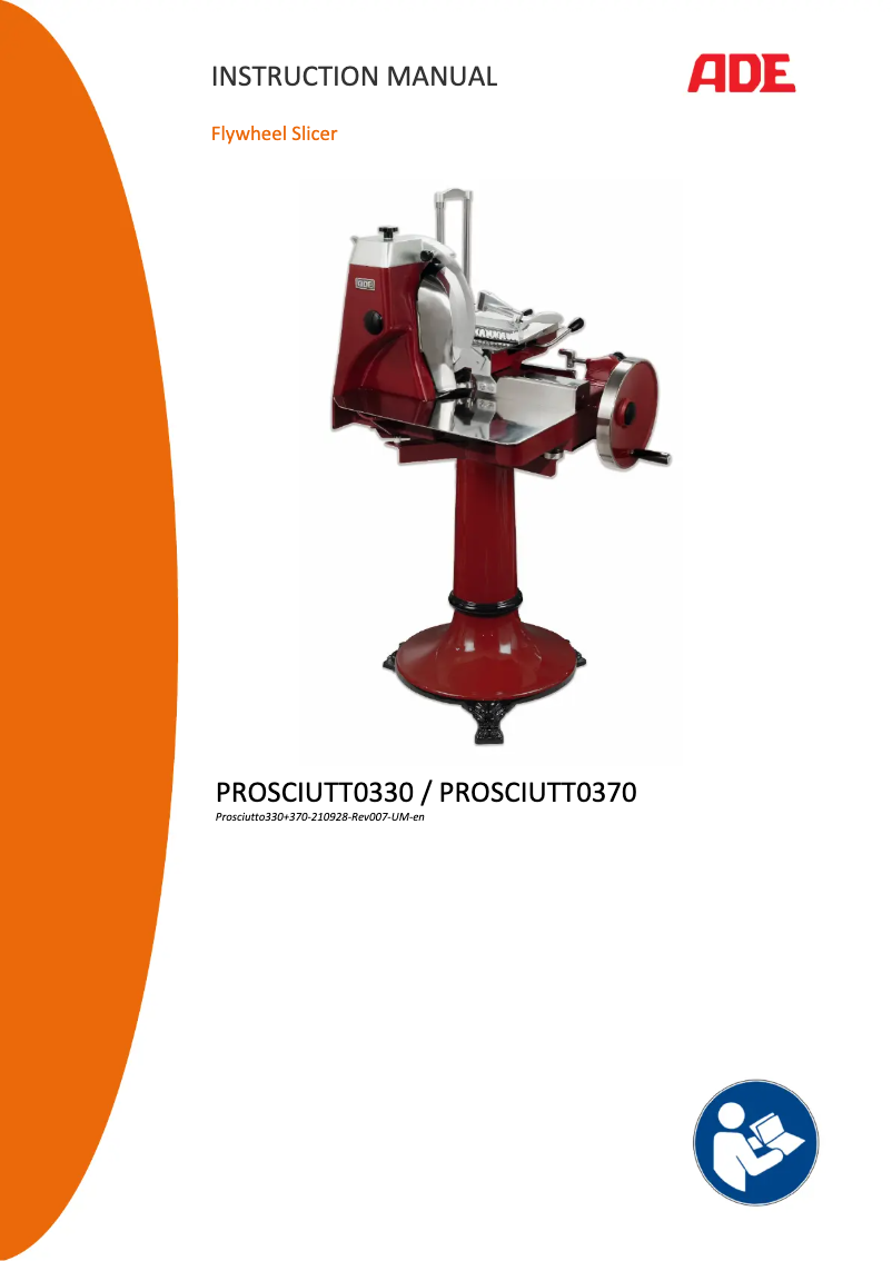 Page 1 de la notice Manuel utilisateur ADE Prosciutto 330
