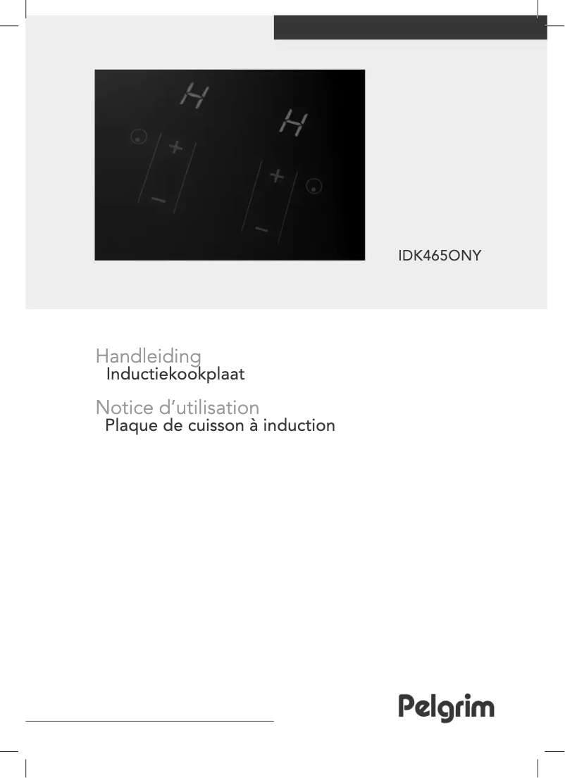 Page n°1 - Manuel utilisateur Pelgrim IDK465ONY