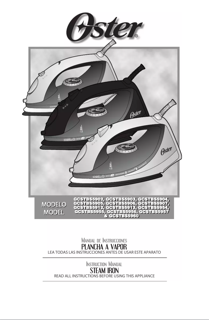 Page n°1 - Manuel utilisateur Oster GCSTBS5907013