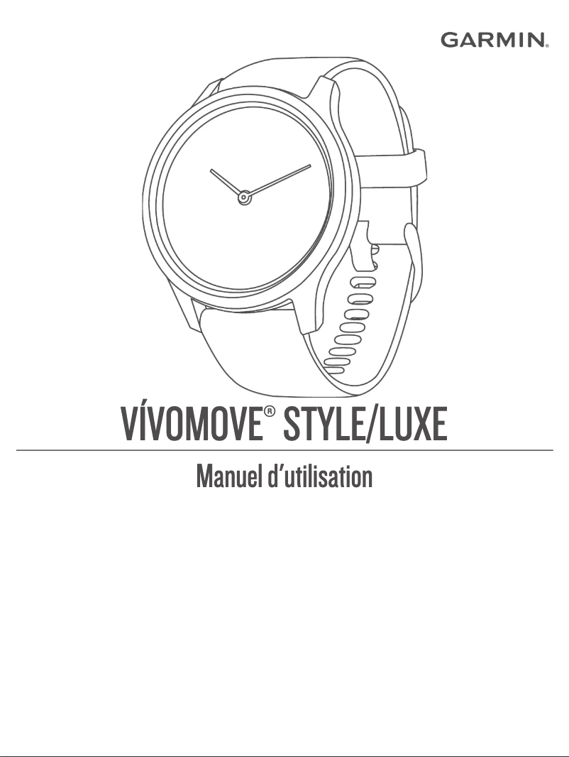 Página 1 del manual Manual de usuario Garmin vívomove Luxe