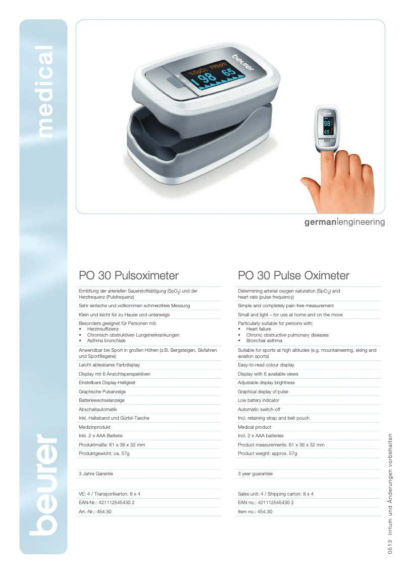 Image de la première page du manuel de l'appareil PO30