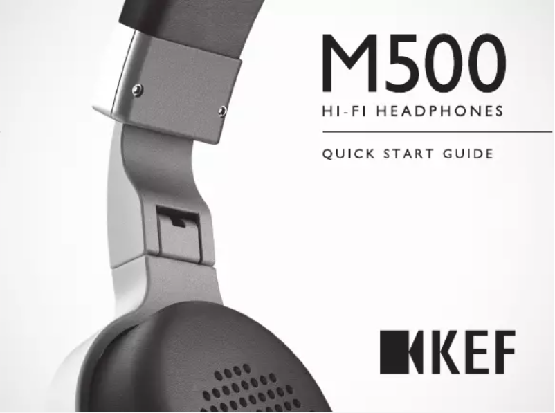 Page 1 de la notice Manuel utilisateur KEF M500