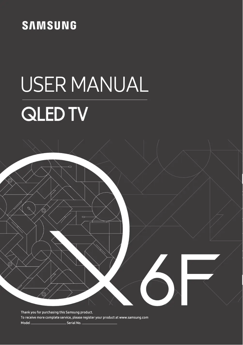 Page n°1 - Manuel utilisateur Samsung GQ55Q6FNGT