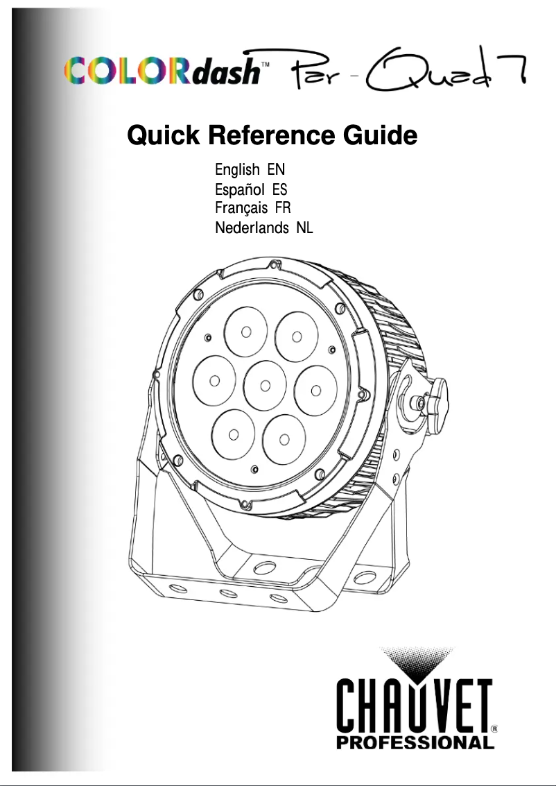Image de la première page du manuel de l'appareil COLORdash Par-Quad 7