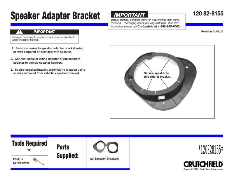 Page 1 de la notice Manuel utilisateur Metra 82-8155