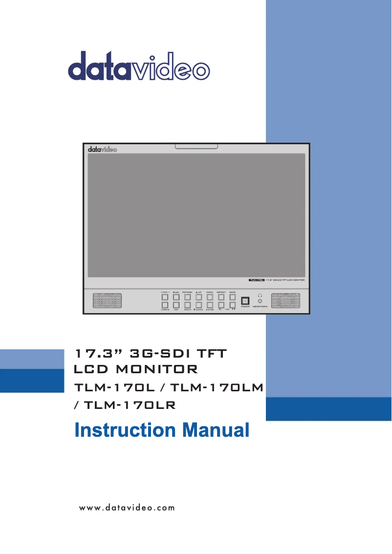 Image de la première page du manuel de l'appareil TLM-170LR