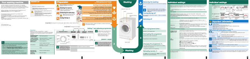 Image de la première page du manuel de l'appareil WM10E321EP