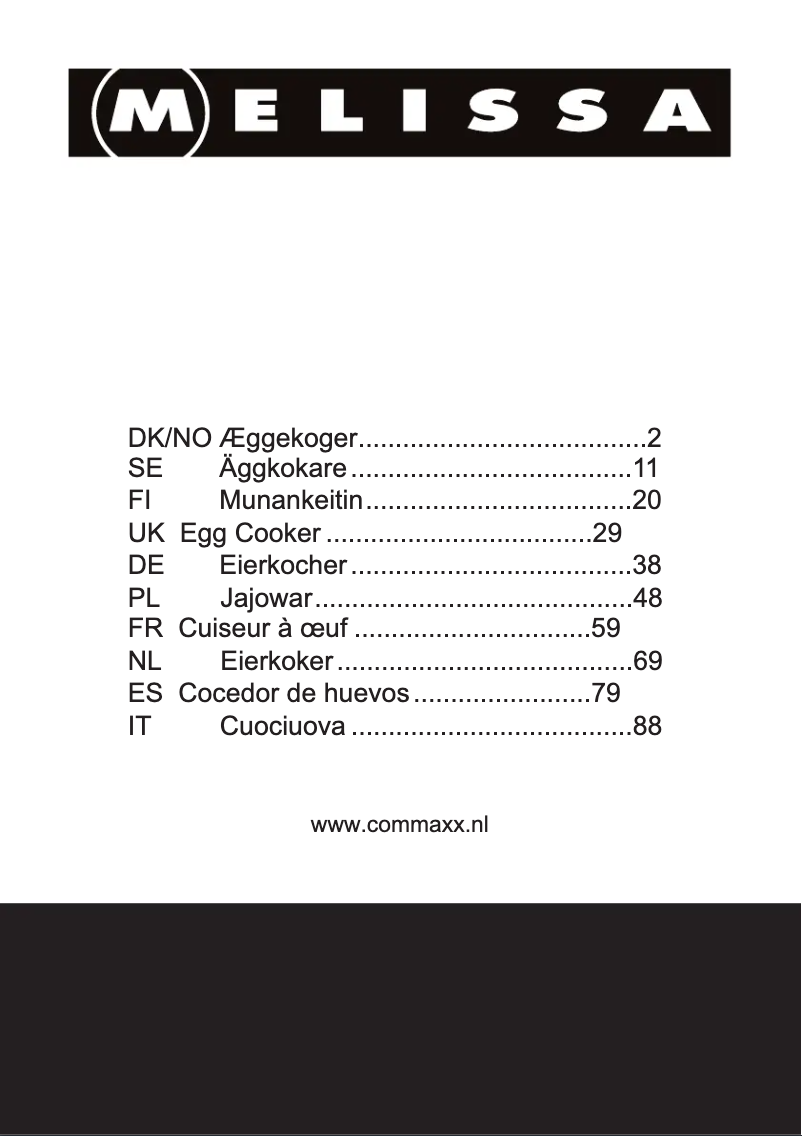 Image de la première page du manuel de l'appareil 16270021