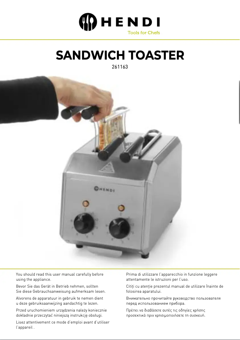 Page 1 de la notice Manuel utilisateur Hendi 262214