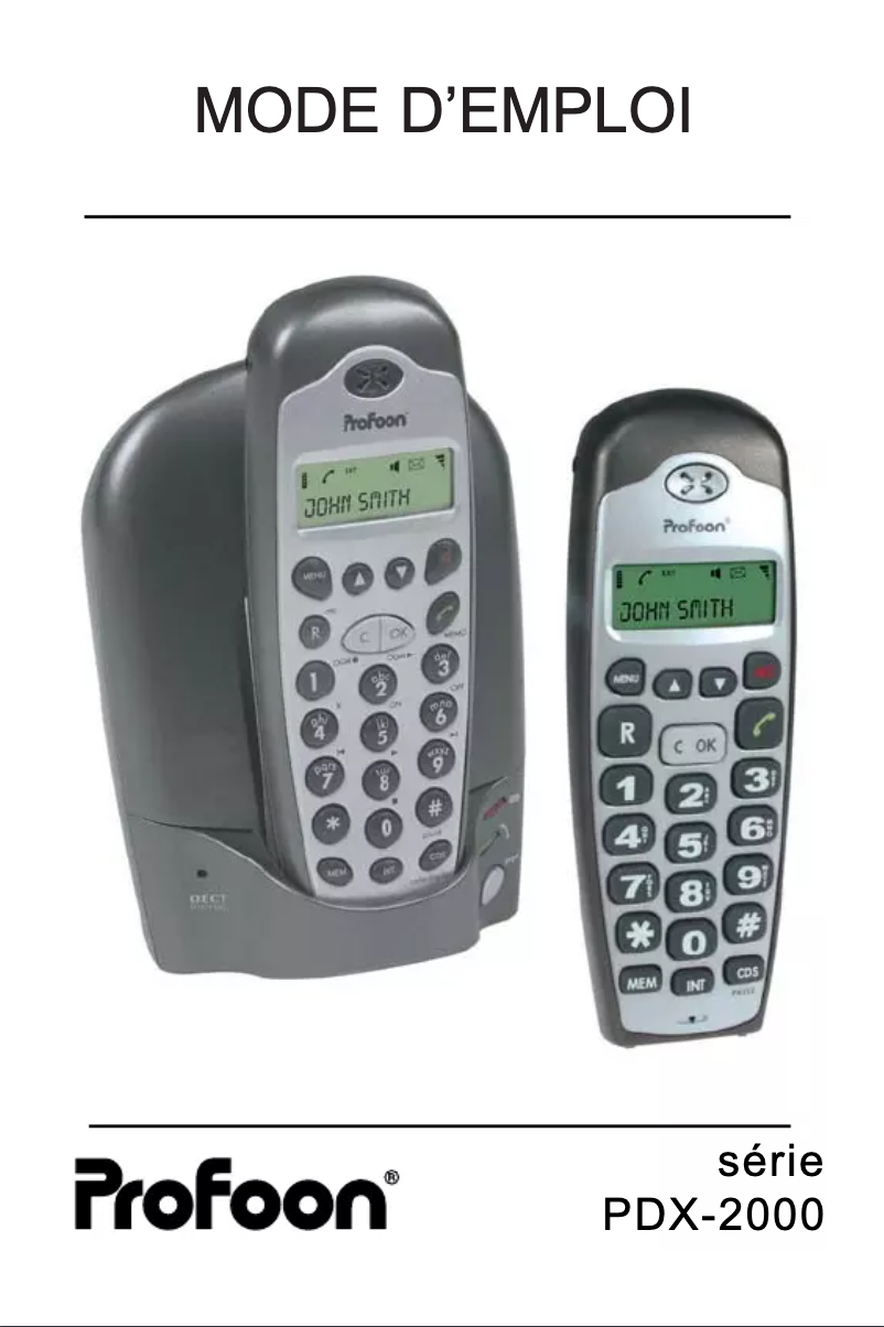 Página 1 del manual Manual de usuario Profoon PDX-2000