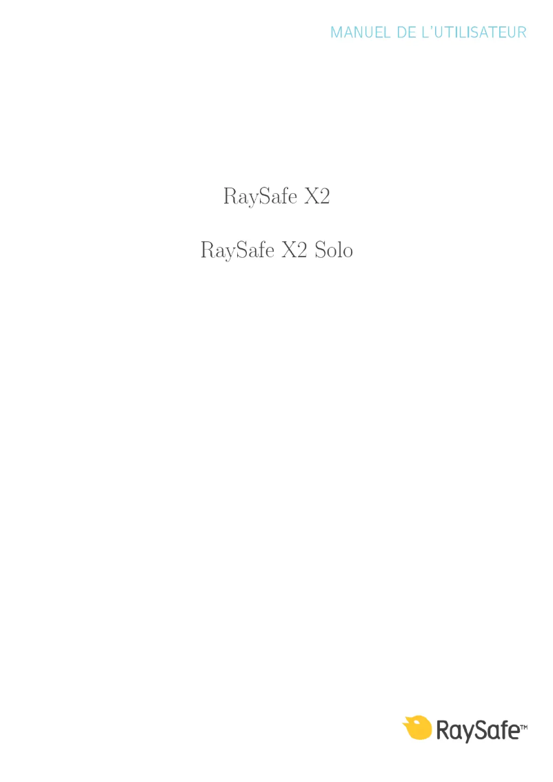 Page 1 de la notice Manuel utilisateur RaySafe X2 Solo