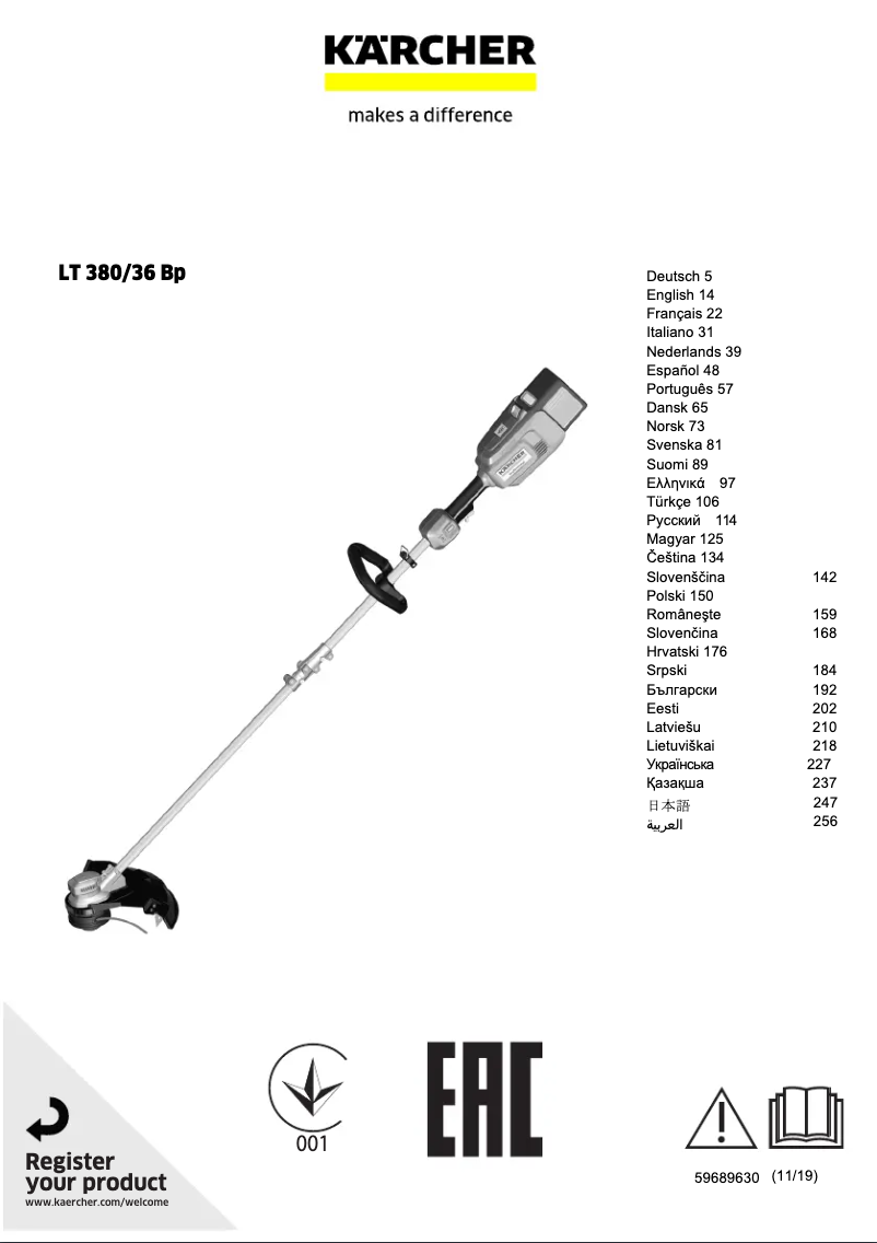 Image de la première page du manuel de l'appareil LT 380/36 Bp