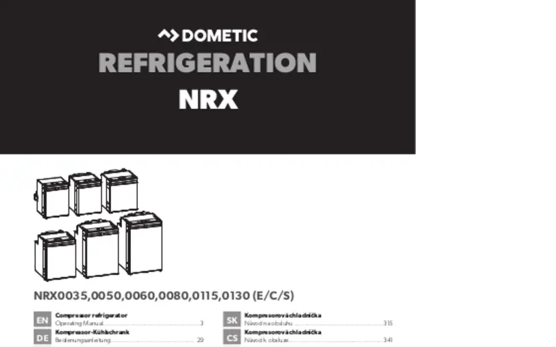Página 1 del manual Manual de usuario Dometic NRX 115C