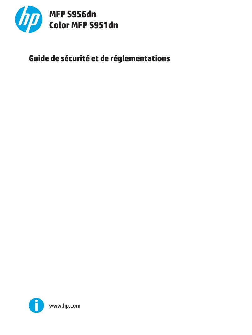 Page 1 de la notice Manuel utilisateur HP Color MFP S951