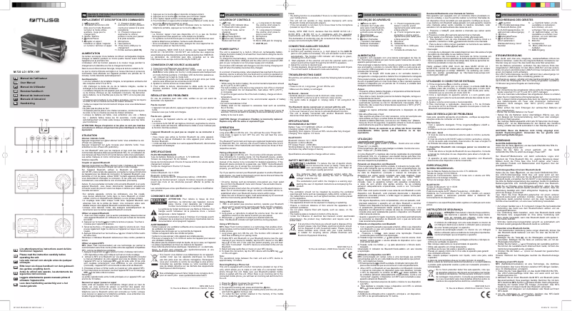 Page 1 de la notice Manuel utilisateur Muse M-720 NY