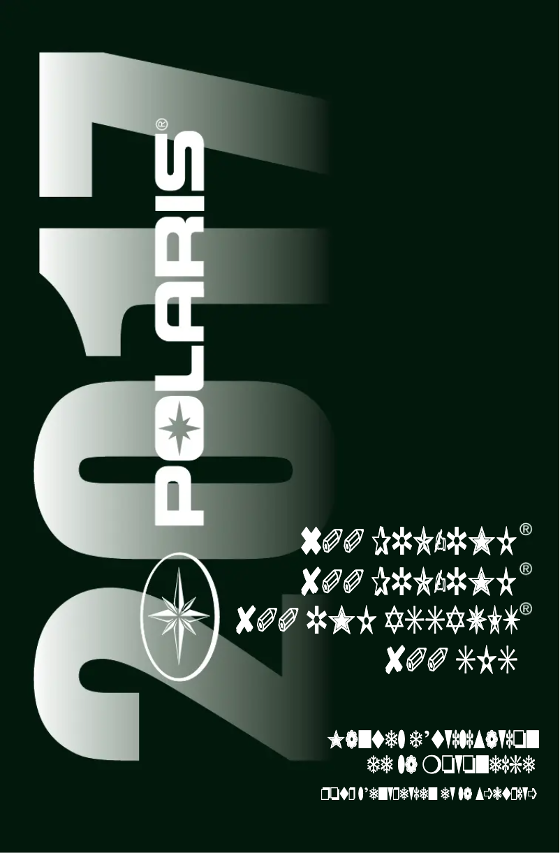 Page n°1 - Manuel utilisateur Polaris 800 Pro-RMK (2017)