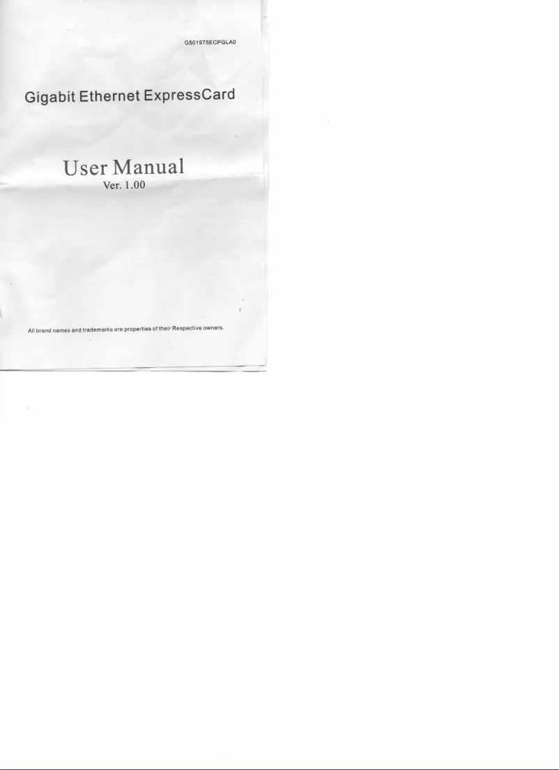 Page 1 de la notice Manuel utilisateur Syba SY-EXP24006