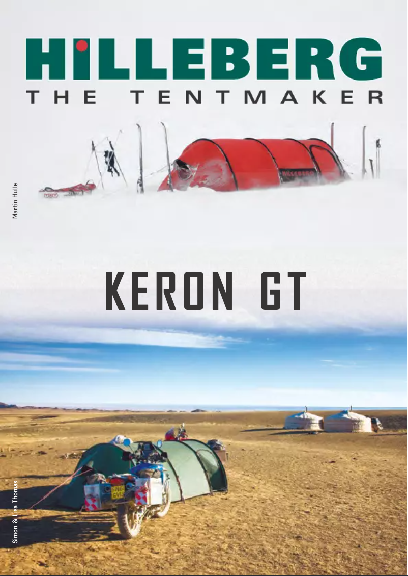 Page 1 de la notice Manuel utilisateur Hilleberg Keron