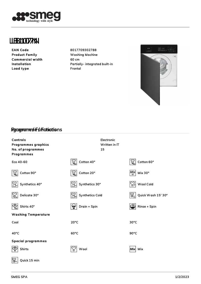 Image de la première page du manuel de l'appareil LB107N