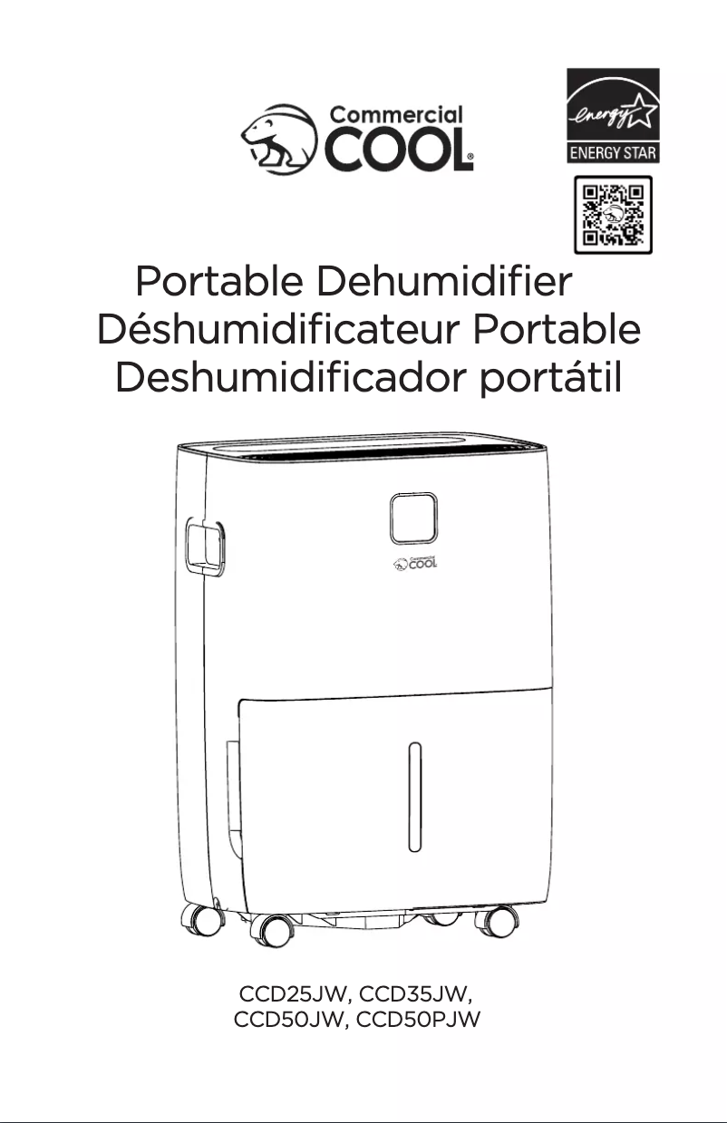 Page n°1 - Manuel utilisateur Commercial Cool CCD25JW