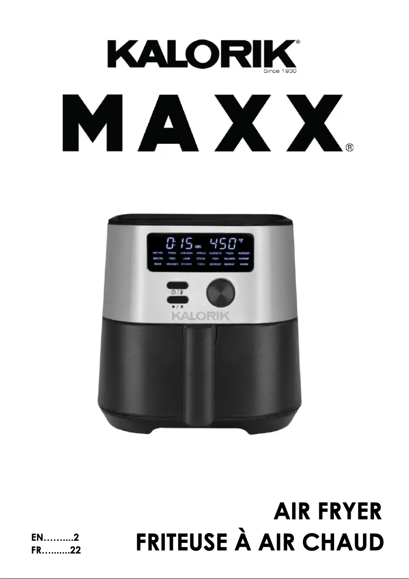 Página 1 del manual Manual de usuario Kalorik MAXX FT 50930 OW