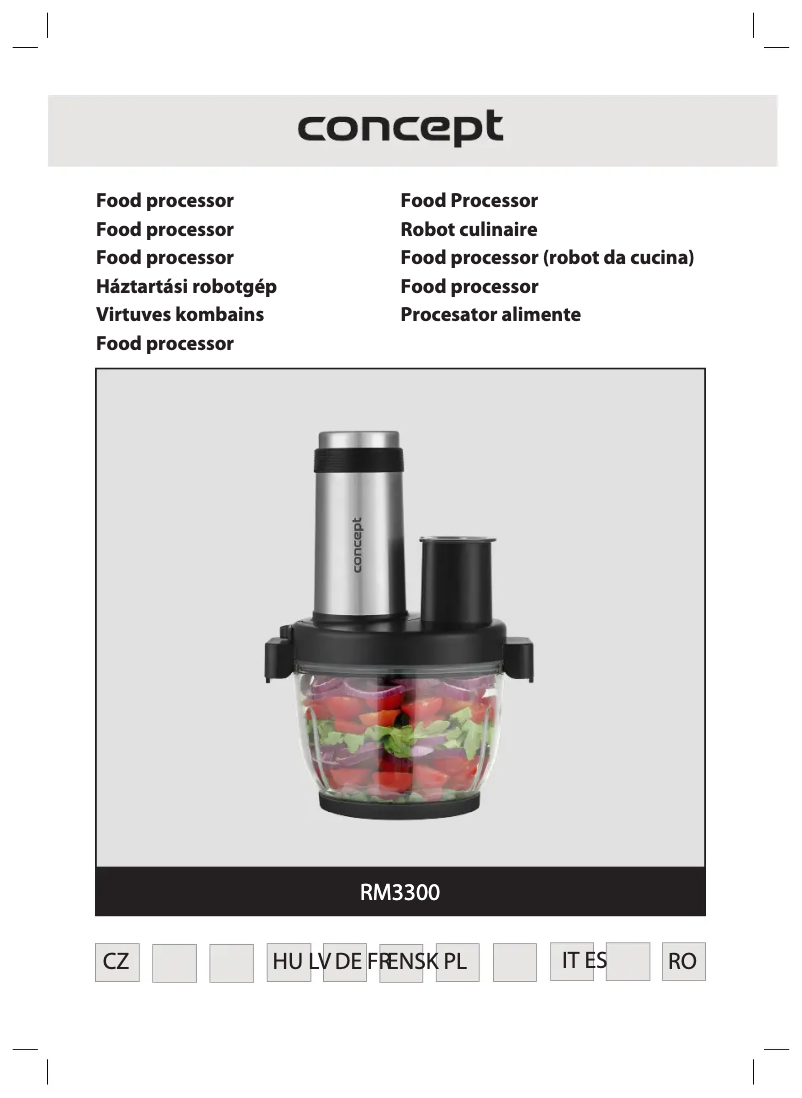 Page n°1 - Manuel utilisateur Concept RM3300