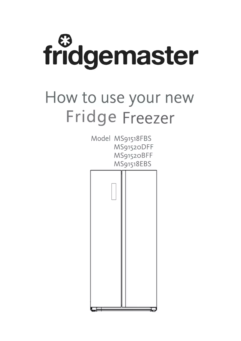 Page n°1 - Manuel utilisateur Fridgemaster MS91518EBS