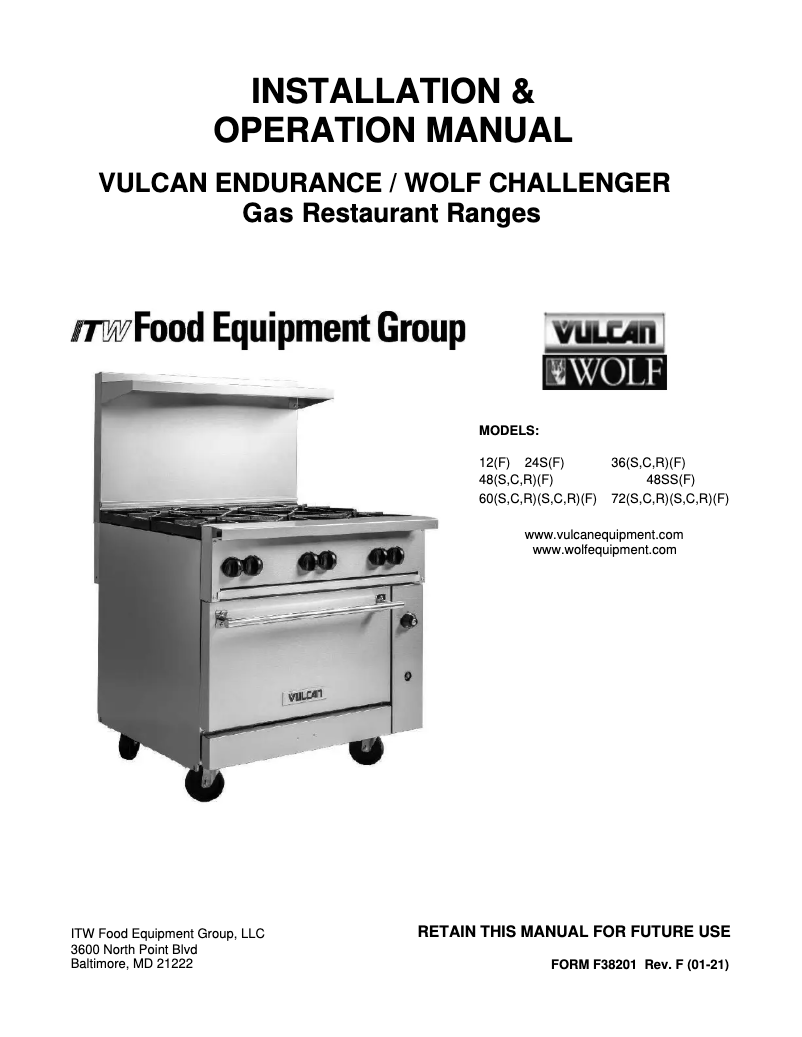 Page n°1 - Manuel utilisateur Vulcan 36R-36CB
