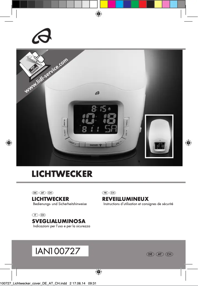 Page 1 de la notice Manuel utilisateur Auriol IAN 100727