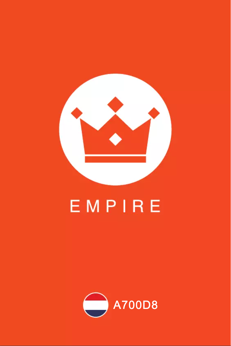 Page n°1 - Manuel utilisateur Empire A700D8