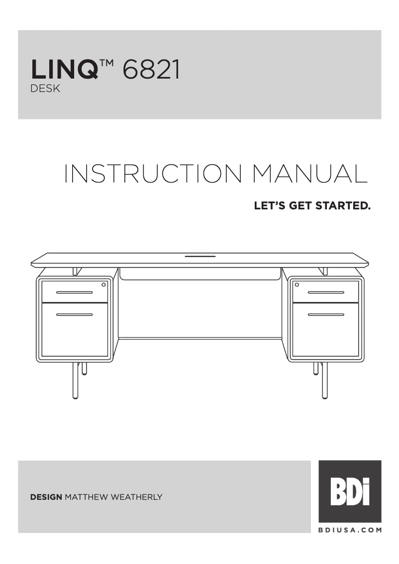 Page 1 de la notice Manuel utilisateur BDI LINQ 6821