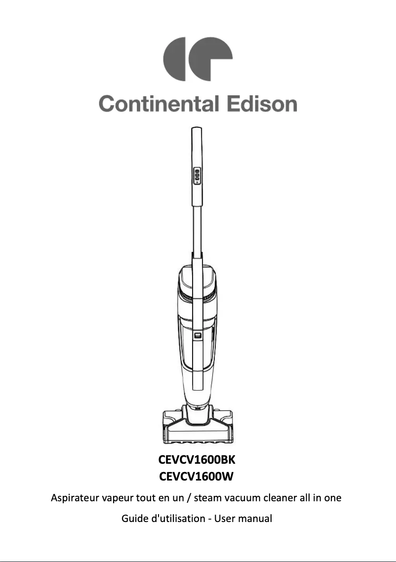Page 1 de la notice Manuel utilisateur Continental Edison CEVCV1600BK