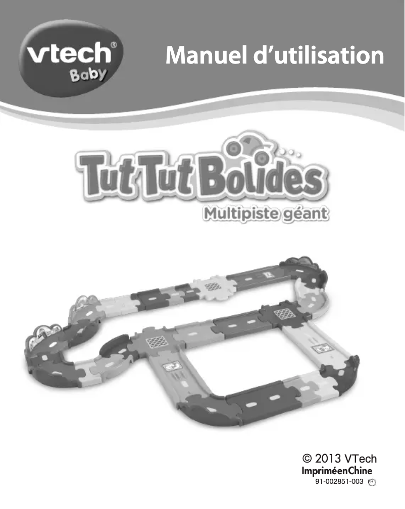 Page 1 of the manual User Manual Vtech Multipiste géant
