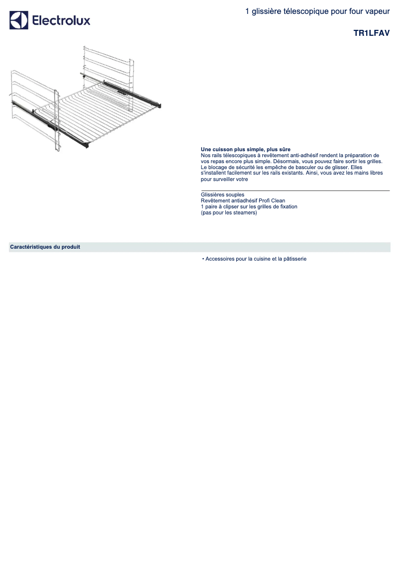 Page 1 de la notice Manuel utilisateur AEG TR1LFAV