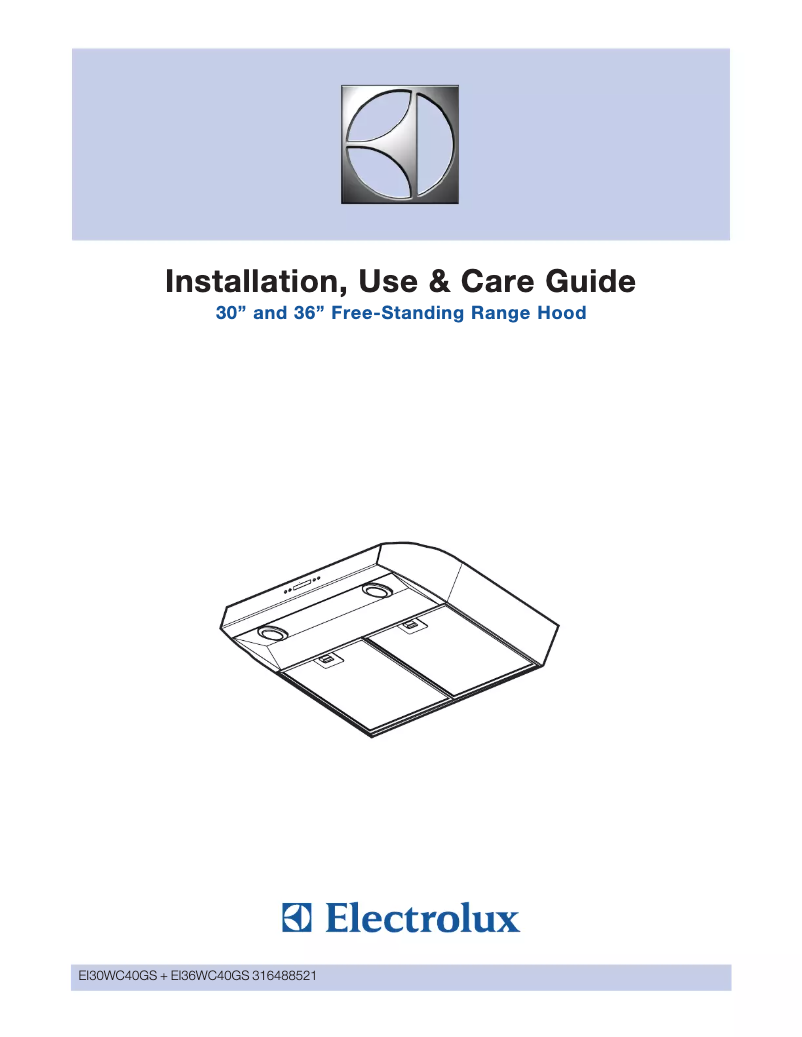 Page n°1 - Manuel utilisateur Electrolux RH36WC40GS